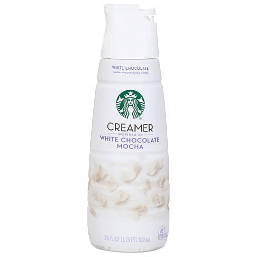 Starbucks White Chocolate Mocha Liquid Coffee Creamer – 28 fl oz Bottle